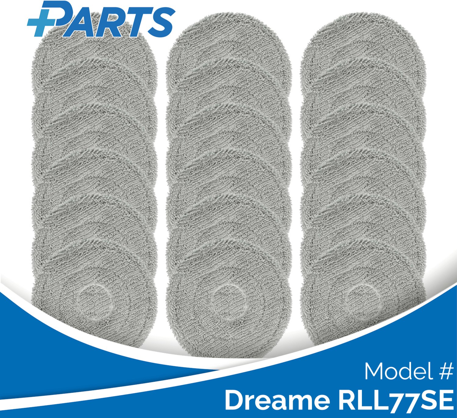 Plus.Parts Dreame RLL77SE Dweilpads (18 Stuks, Plus.Parts® alternatief voor RMP8) Overig