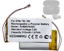 Reservebatterij AHB651935A voor Ja-Bra Elite 75t/65t Oordopjes