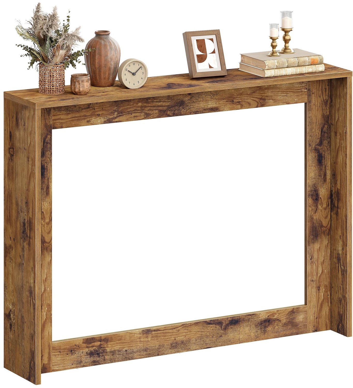 Smalle Console Tafel met Opslag in Landelijke Stijl