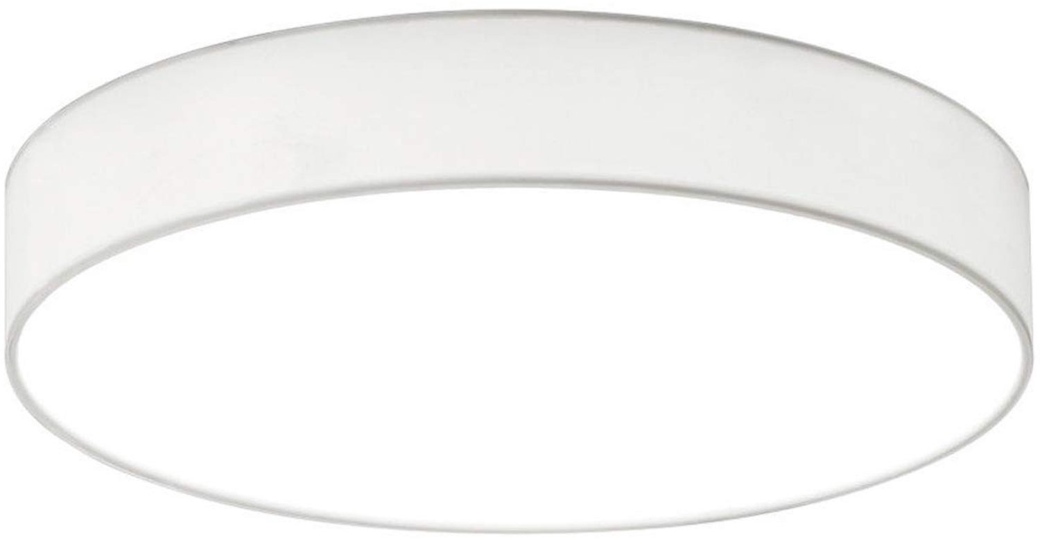 LED Plafondlamp met Dimmfunctie en Witte Stoffen Schaduw