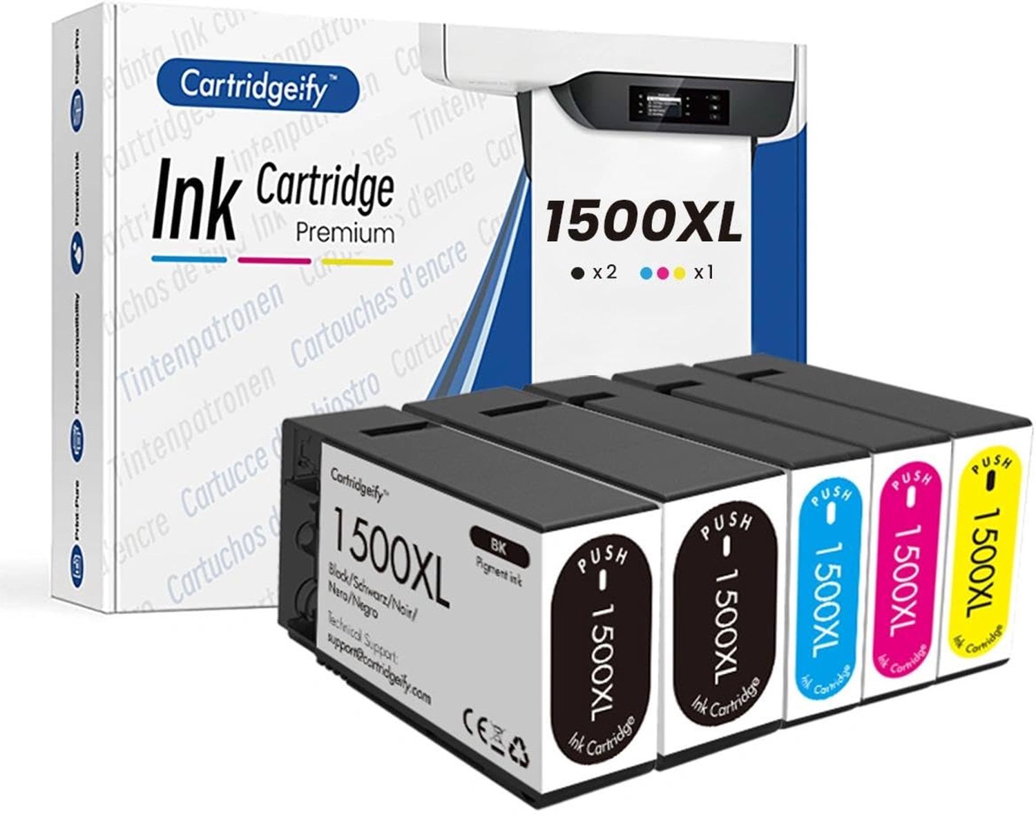 Compatibele 1500 XL Printercartridges Multipack voor Canon