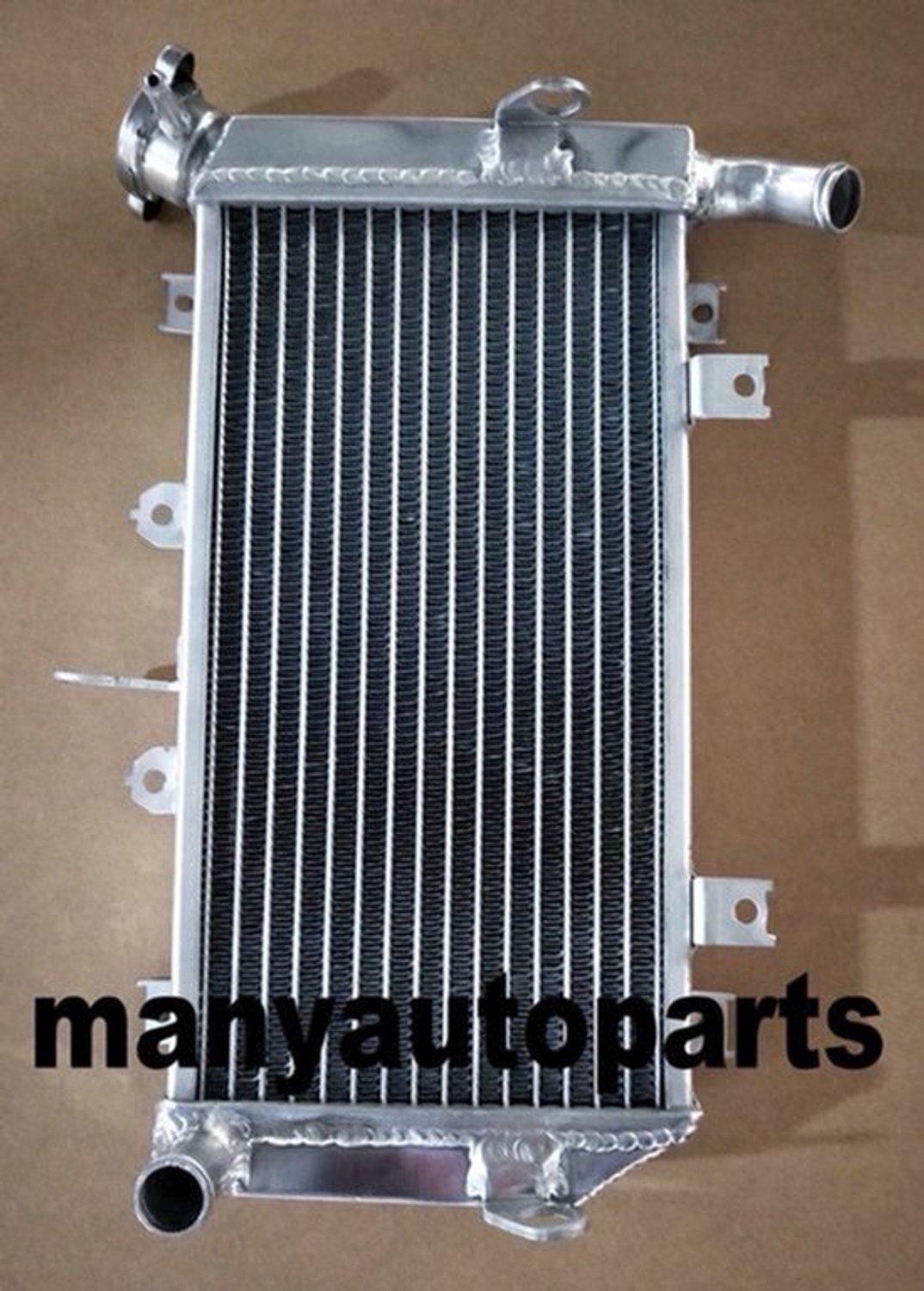 Radiator Aluminium - 2018-2022 Kawasaki Ninja 400 EX400 - 2.5 kg Gewicht - Gepolijst - Motorfiets Koeling