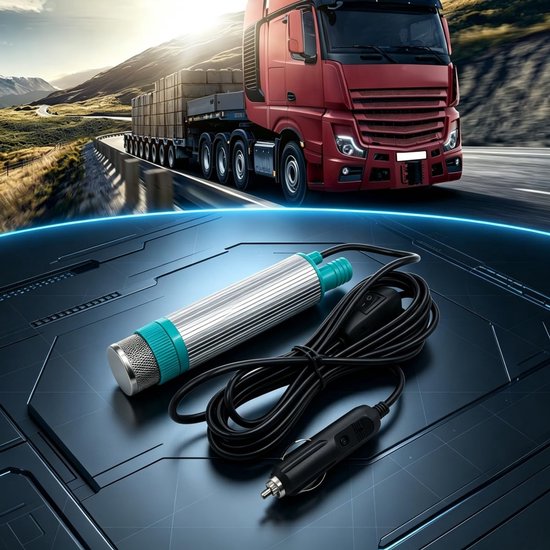 12V draagbare dompelpomp voor brandstofwater, auto-sigarettenaansteker oliepomp met 5m kabel voor diesel, kerosine en water — afbeelding 5