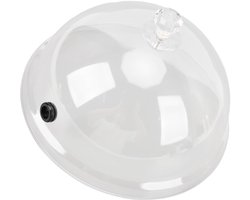 Roken Cloche Dome-deksel, Plastic Rokerpistoolaccessoire voor Eten en Drinken, Verbetert de Smaak met Duidelijk Display voor Feesten en Evenementen (Groot 30x24cm/11,81x9,44in)