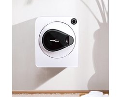 Elektrische Wasdroger Luchtafvoerdroger - 830 W Capaciteit 3 kg - Vrijstaand - Wit - Voor Kleine Huishoudens