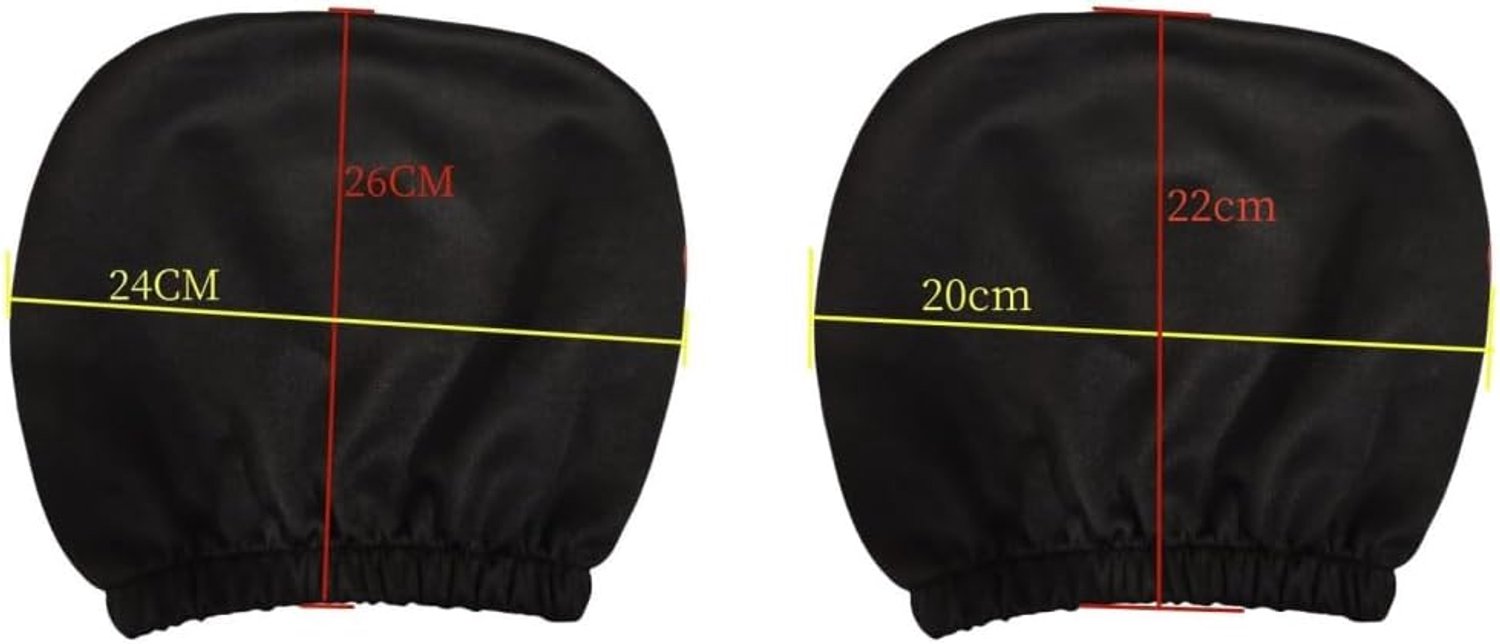 2 stuks auto-hoofdsteunhoezen voorstoelen universele hoofdsteunhoes elastische zoom stofdicht wasbare - Luxento