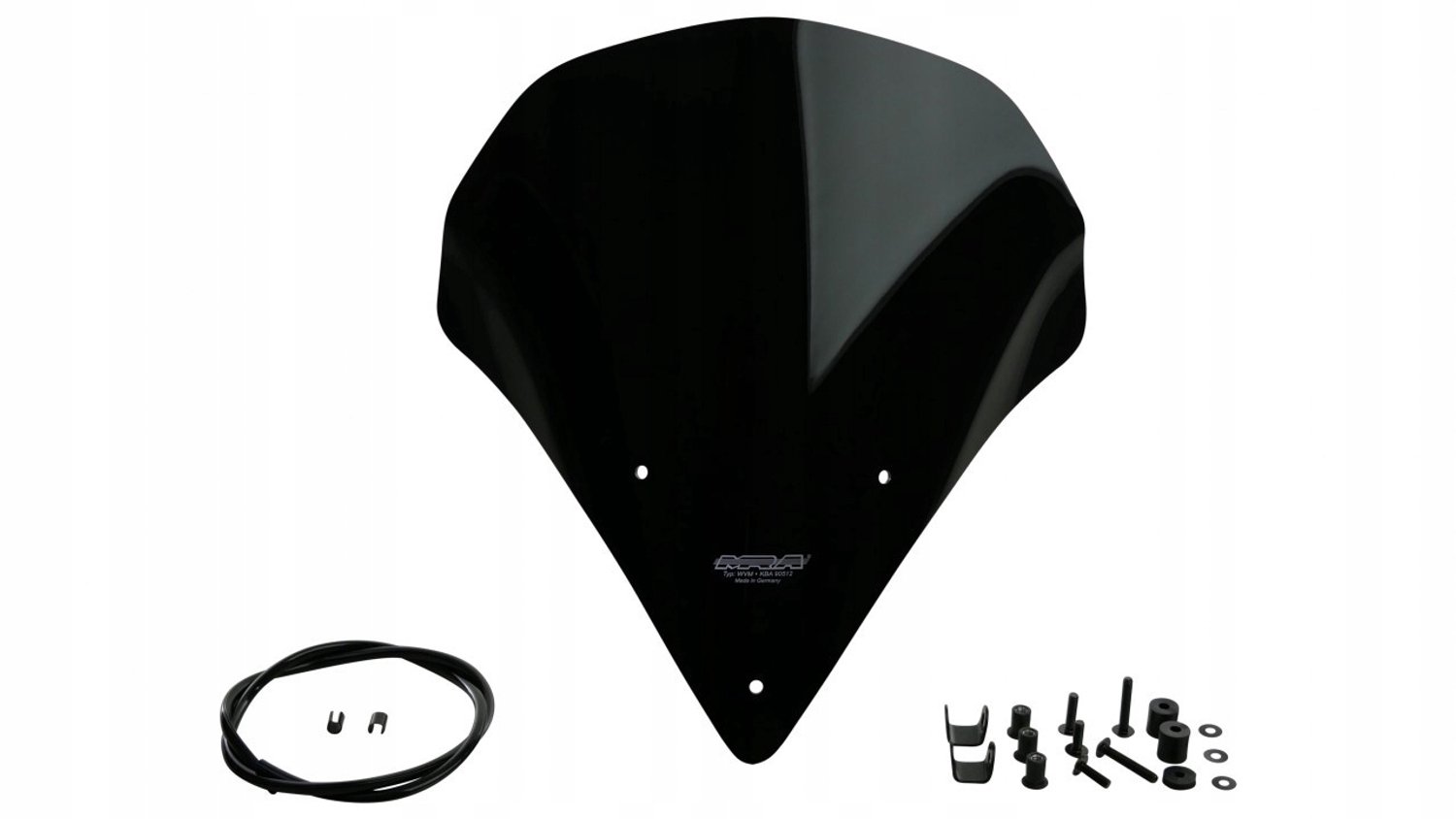 MRA Sport-Screen SPM Zwart voor Aprilia Tuono V4R (2011-2014)