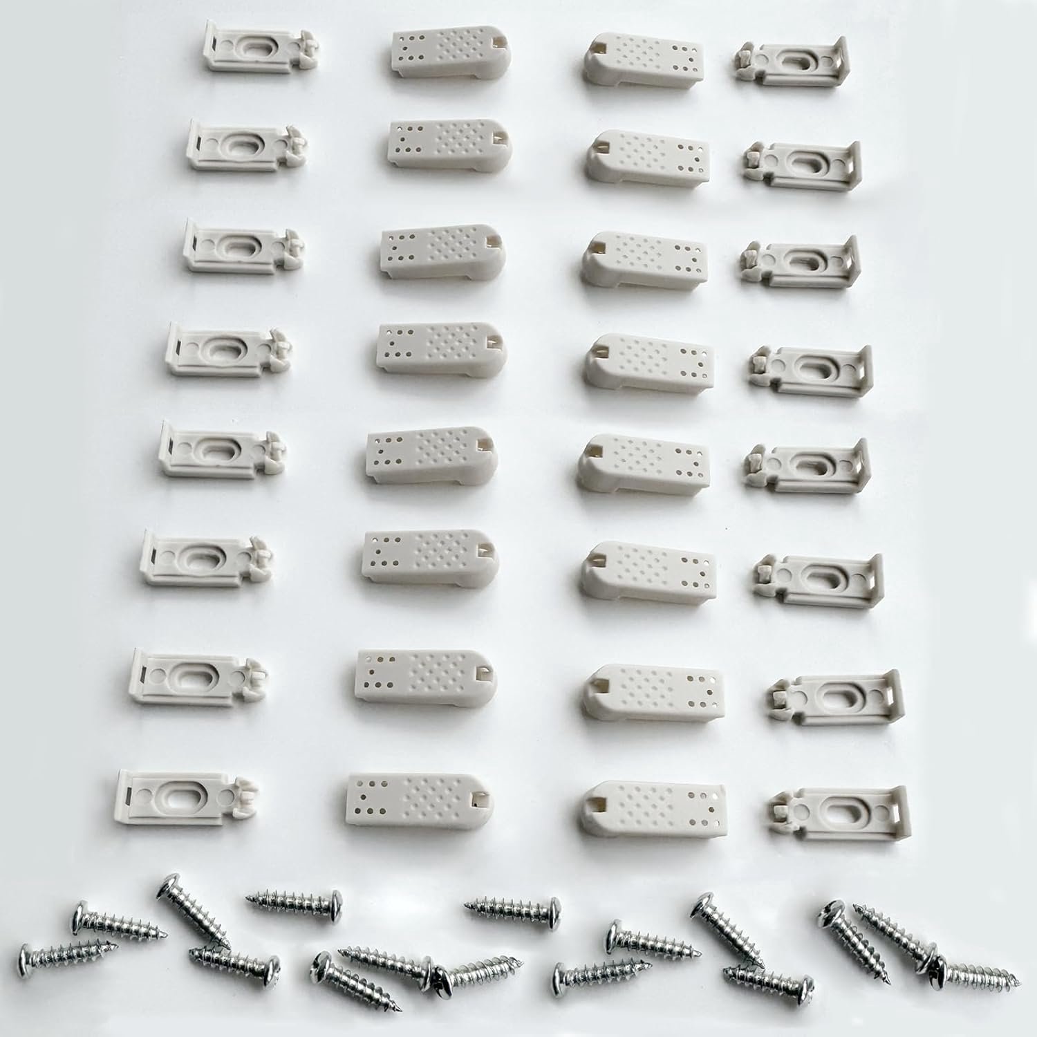 Pack of 16 Pleated Spare Parts Clamp Supports, Tensioners for Stretched Pleated for Adhesive Carriers and Stick & Fix - ShopVlot