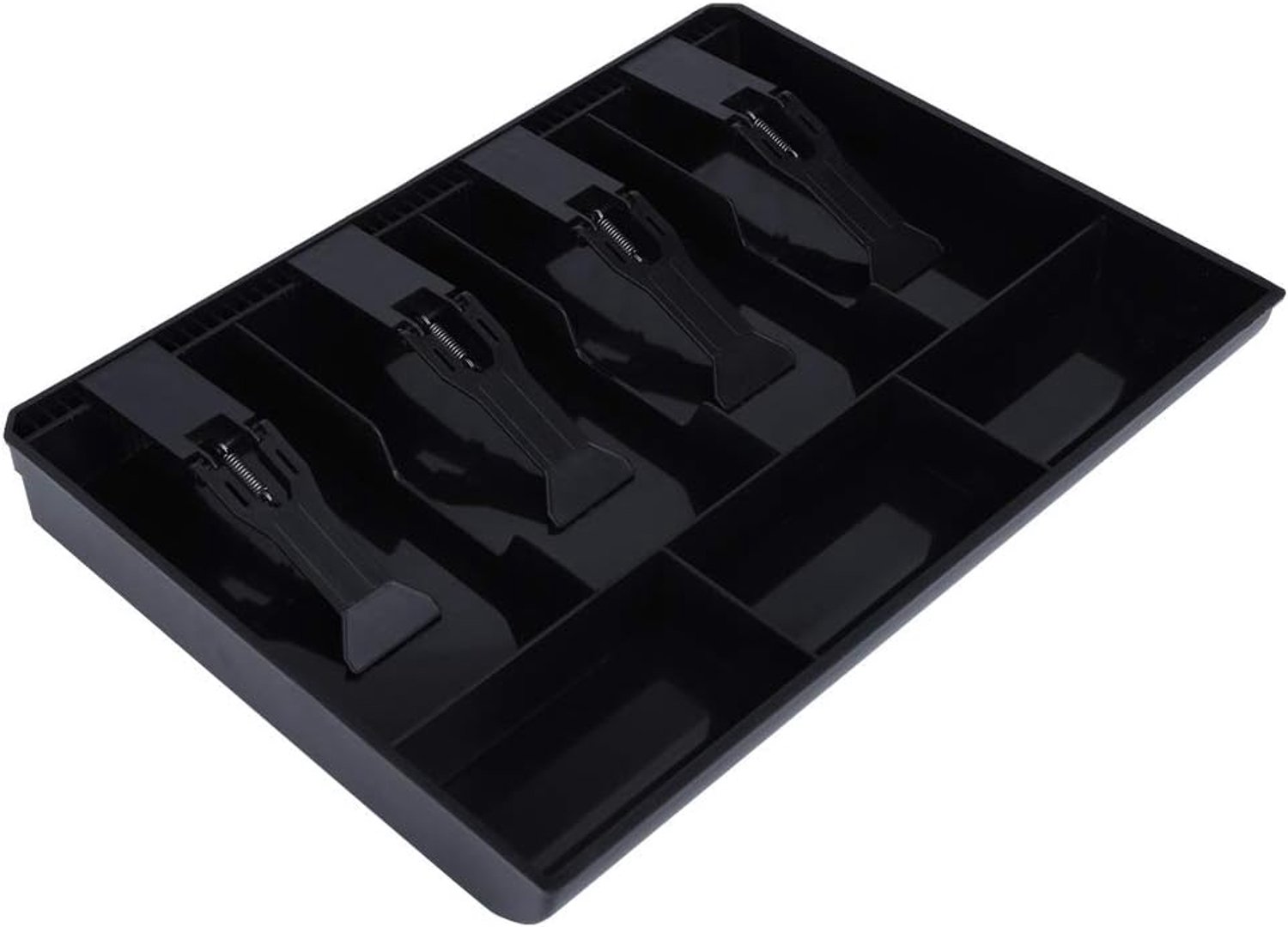Kasslade, insert kassalade 32 x 24,5 x 3,5 cm, cash tray lade register insert, met vakken voor 4 bankbiljetten en 3 - ShopVlot