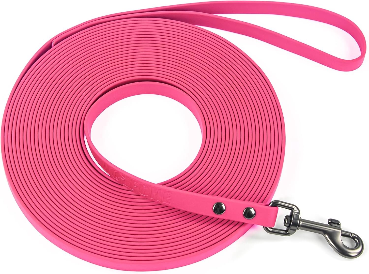 Wolfone Training leash for dogs, 20 m Pink - Waterproof, Long line with 360° swivel snap hook, Anti-pull, Tangle-free - ShopVlot