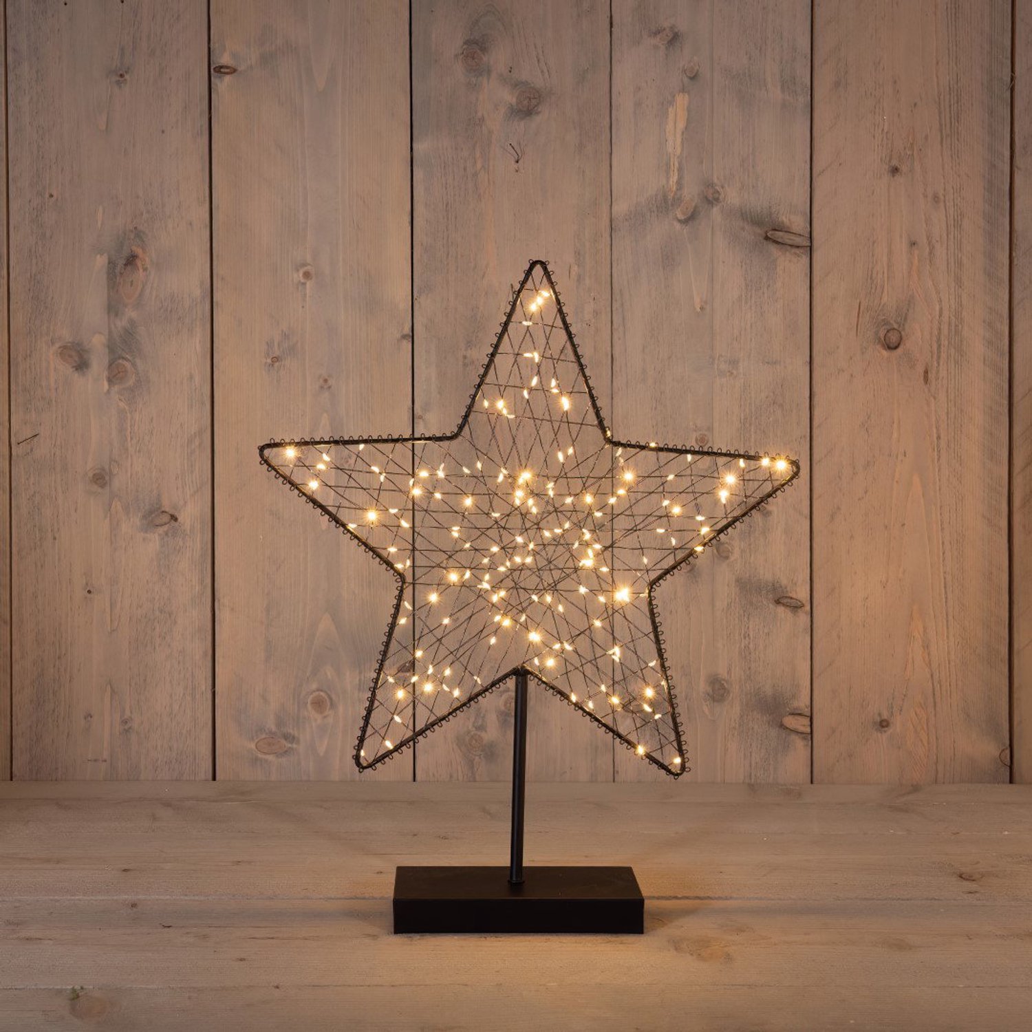 Ster op voet metaal classic warm 160 LED 40,5x49,5 cm Anna's Collec...