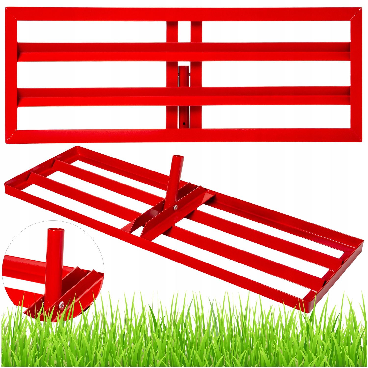 Merkloos Handmatige Nivelleerhark 90x30cm - Tuin & Bouw