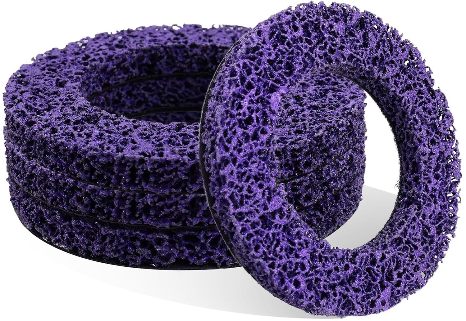 Coarse Cleaning Discs voor Metalen Oppervlakken - 150 mm Nylon Schuurdiscs voor Effectieve Reiniging van Velgen en Hub