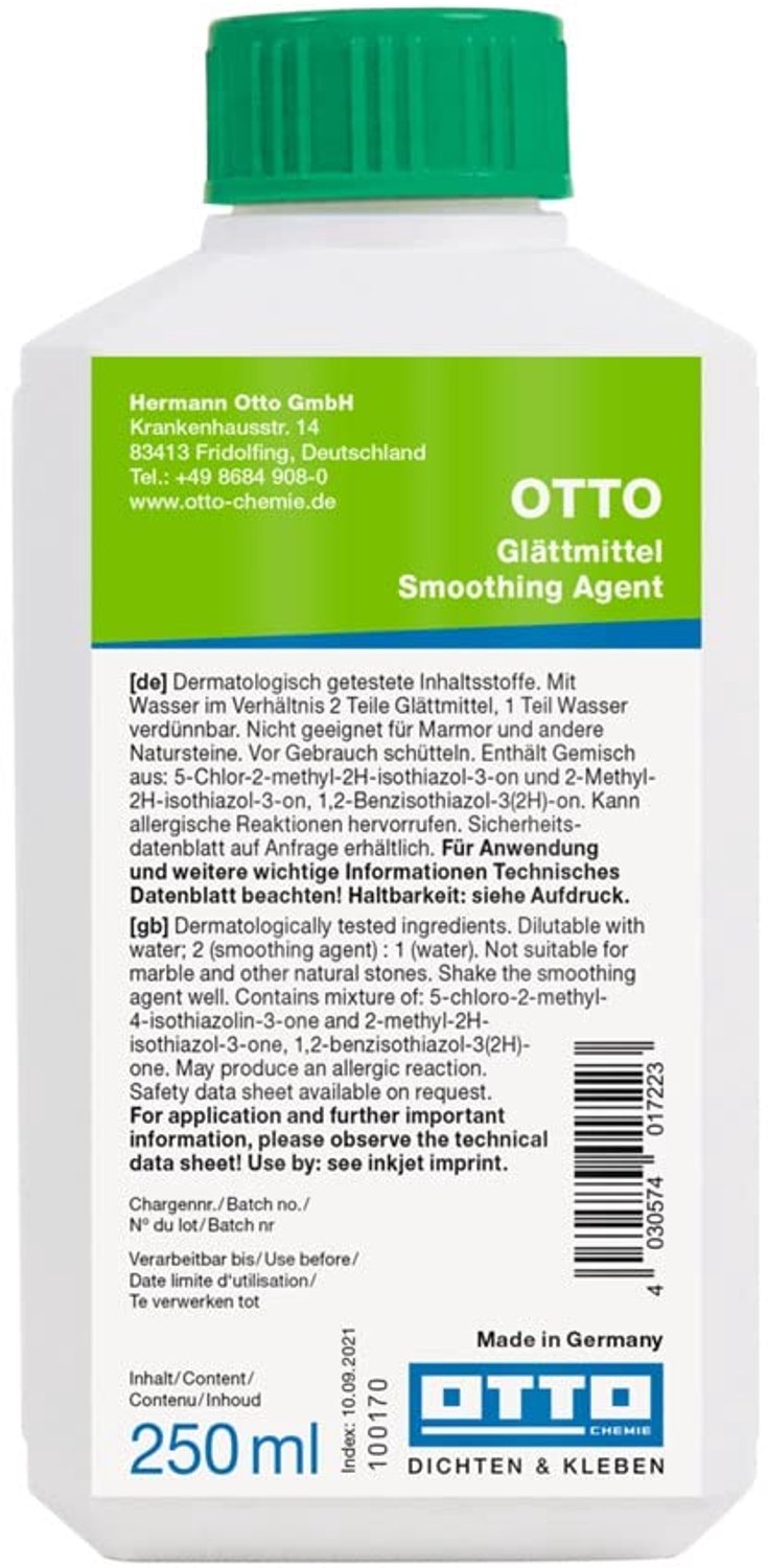 Otto-Chemie Smoothing agent for smoothing the surface of silicone, polyurethane and MS hybrid polymer sealants - ShopVlot