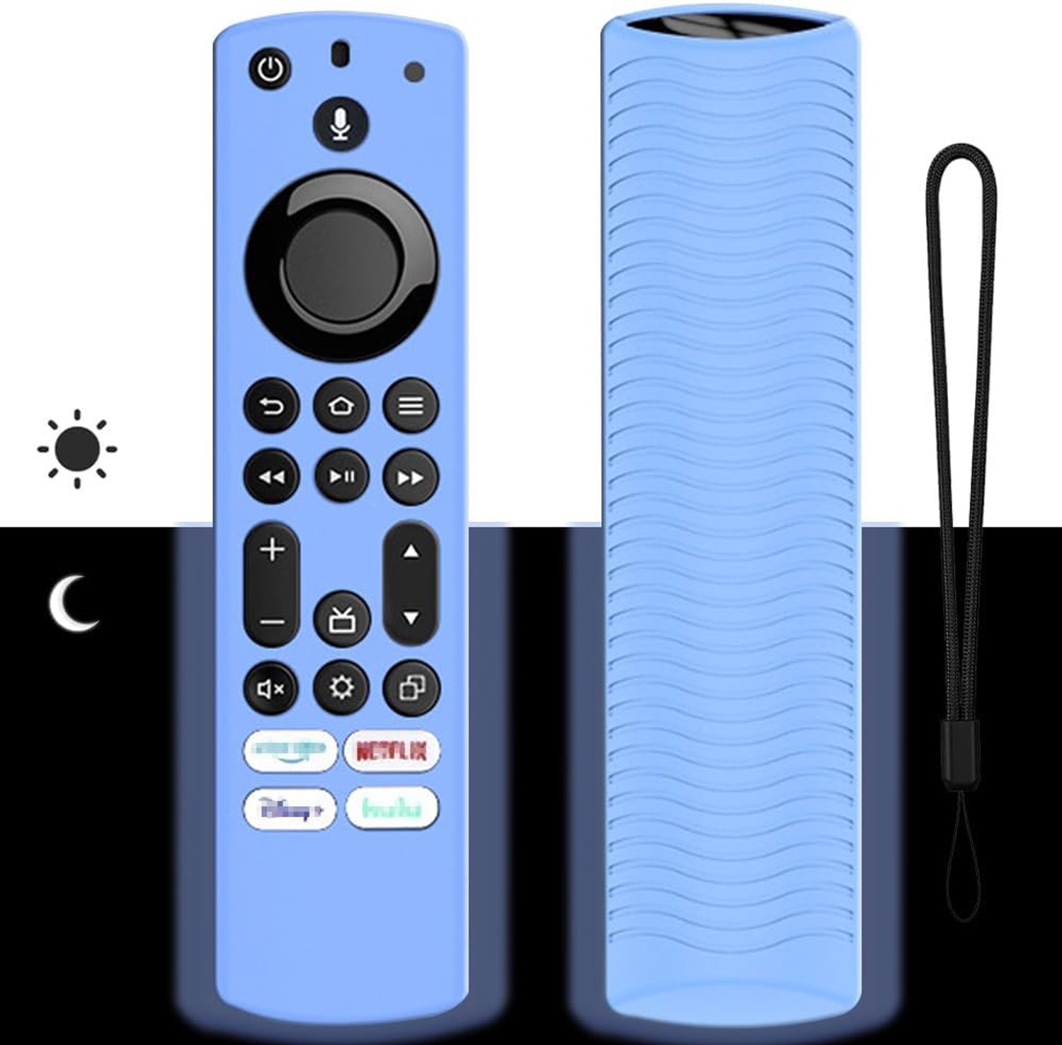 Afstandsbedieningshoes voor Toshiba en Insignia NS-RCFNA-21, CT-RC1US-21, CT95018 / Fire TV-hoes, antislip siliconen - Vemera