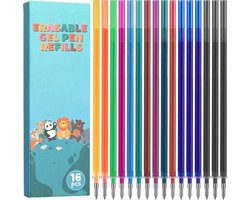 Thboxes Pack of 16 Erasable Refills, 0.7 mm Compatible with Legami Gel Pens, Colourful Erasable Ink Refills, 12 - ShopVlot