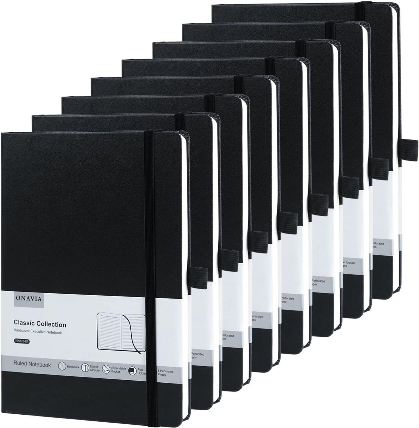 Notitieboek A5 - hardcover - gelijnd - perfect voor schrijven - Luxento