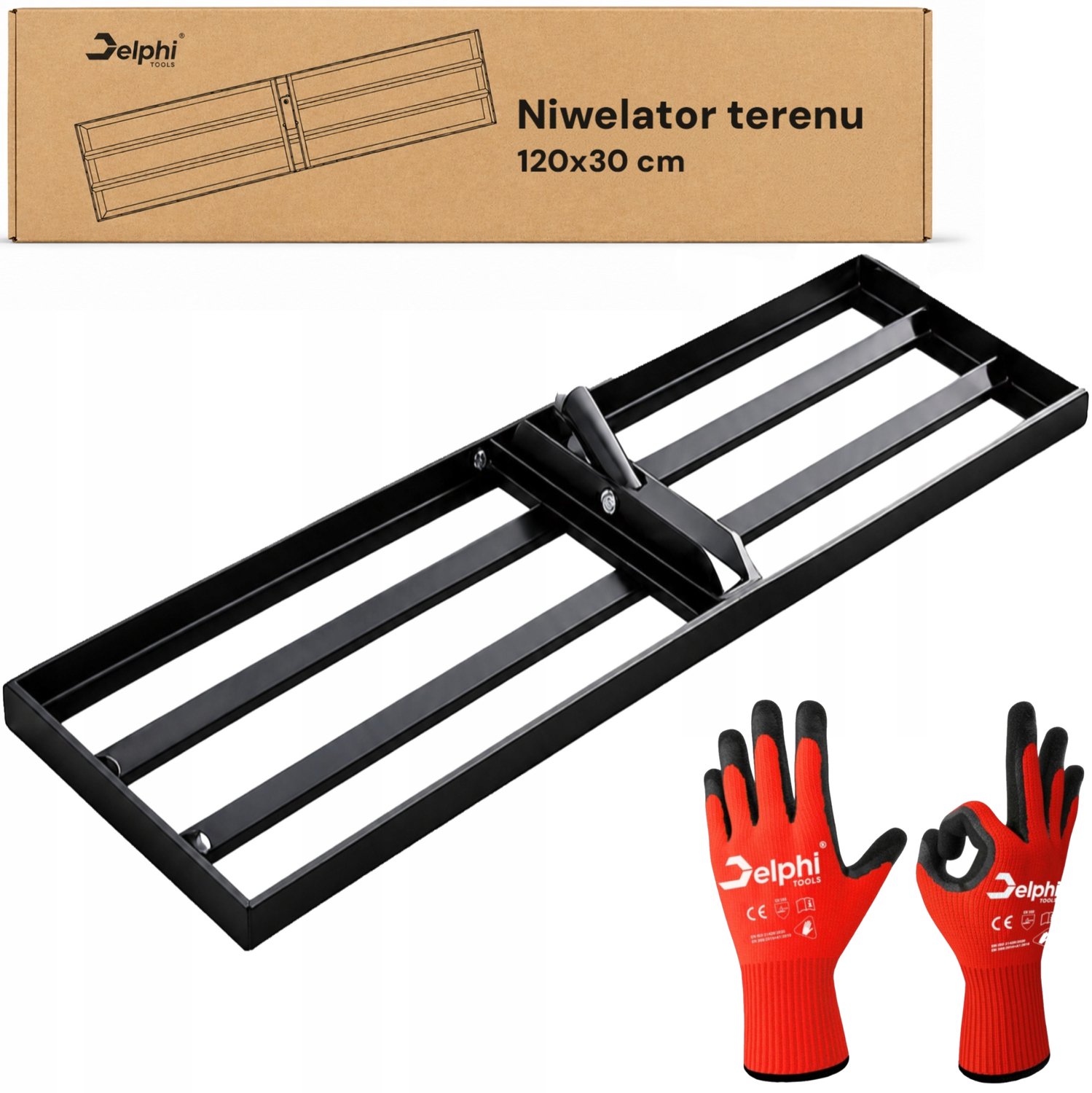 Handmatige Grondnivelleerder 120cm - Egaliseer Hoven & Terrassen