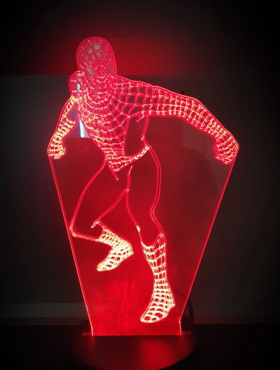 LAMPE LED 3D - SPIDERMAN