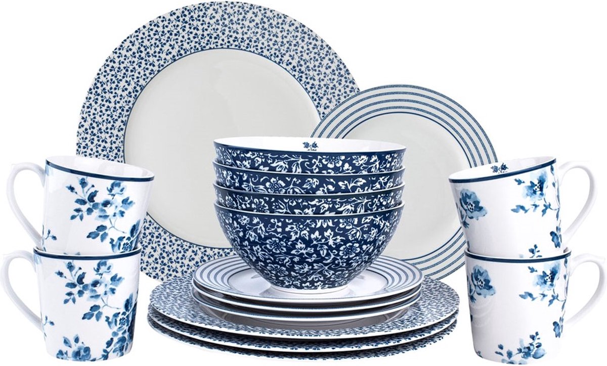 Laura Ashley Blueprint Collectables Laura Ashley Giftset 16 Delig Dinnerset