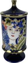 Vase DKD Home Decor Porcelaine Zwart Shabby Chic (11 x 11 x 25 cm)