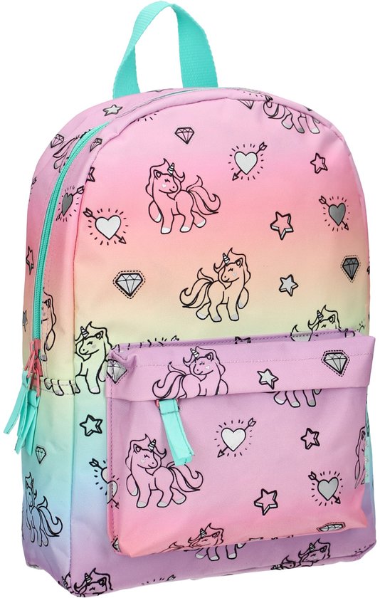 Milky Kiss Rainbows & Unicorns - Rugzak - Schooltas meisje - Multi - Unicorn