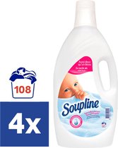 Assouplissant hypoallergénique Soupline - 4 x 1,9 l (108 lavages)