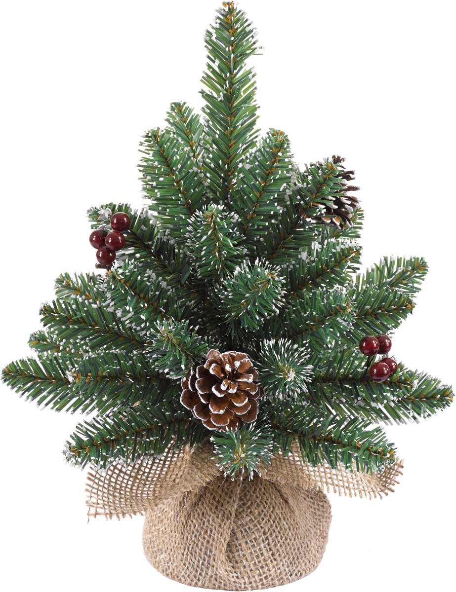 Black Box Trees Derby Kunstkerstboom in Jute - H30 cm - Groen