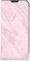 Flip Case Geschikt voor Samsung Galaxy Xcover 6 Pro Smart Cover Marble Pink