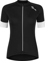 Rogelli Maillot de cyclisme Modesta manches courtes - Femme - Noir / Blanc - Taille S