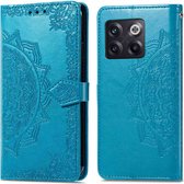 Coque OnePlus 10T iMoshion Mandala Booktype - Turquoise