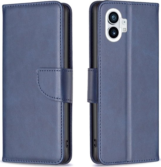 Mobigear Telefoonhoesje geschikt voor Nothing Phone (1) Hoesje | Mobigear Excellent Bookcase Portemonnee | Pasjeshouder voor 3 Pasjes | Telefoonhoesje voor Pinpas / OV Kaart / Rijbewijs - Blauw