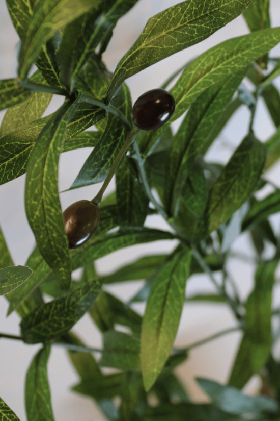 Olijfboom 100 cm | Plante artificielle d' Olijfboom| Plantes artificielles pour l'intérieur | Arbre artificiel méditerranéen