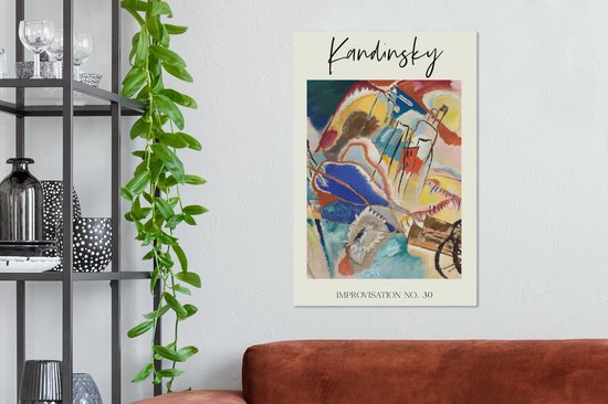 Oude Meesters sur toile - 60x90 - Décoration murale - Improvisation n°30 - Kandinsky - Peinture
