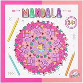 Craft Universe - Livre de coloriage Mandala pour enfants Licornes et châteaux - convient à la fois aux crayons et aux crayons