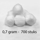 Boules de coton - 0 gr - 700 pièces - boules de coton blanc - boules de coton - ouate