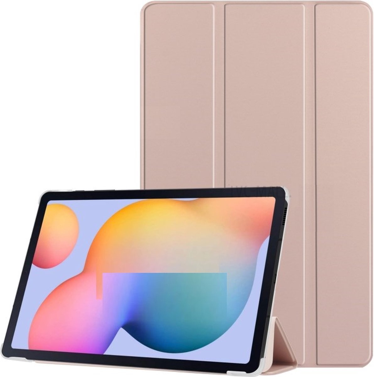 Phreeze Tri-Fold Case - Geschikt voor Samsung Galaxy Tablet S6 Lite (2020/2021/2022) Hoes - Hoesje met Ingebouwde Standaard en Pen Houder - Roze
