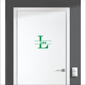 Deursticker Met Naam -  Lenn - Groen