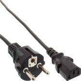 Câble d'alimentation C13 (droit) - CEE 7/7 (droit) - 3x 1,00mm / noir - 5 mètres