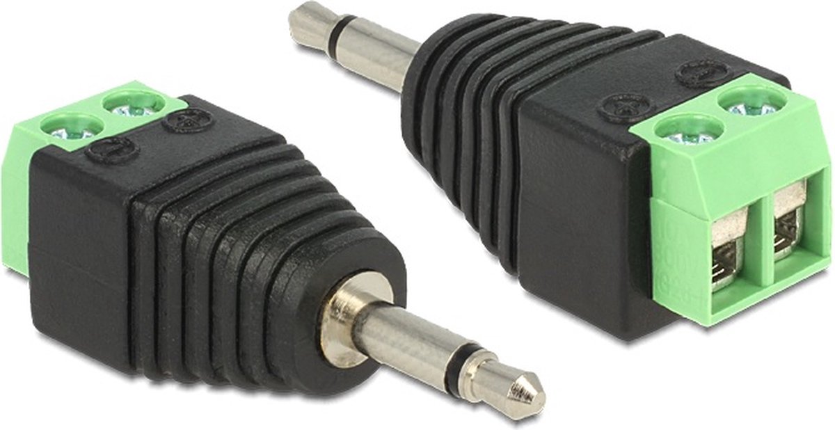 3,5mm Jack (m) Terminal Block - 2-polig / mono