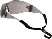 Anti-kras Mid Smoke lichtgewicht veiligheidsbril met koord
