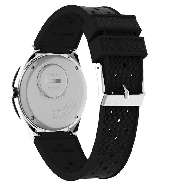 Timex Q Reissue TW2V32000 Horloge Siliconen Zwart O 38 mm bol