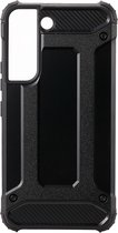 Shop4 - Geschikt voor Samsung Galaxy S22 Plus Hoesje - Extreme Back Case Drop Shock Proof Zwart