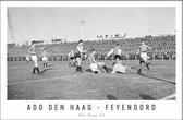 Walljar - ADO Den Haag - Feyenoord '63 - Zwart wit poster