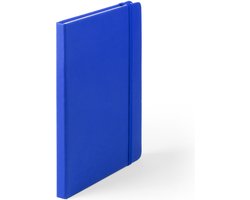 Notitieboekje A5 - met elastiek - blauw - 100 paginas - luxe schriften