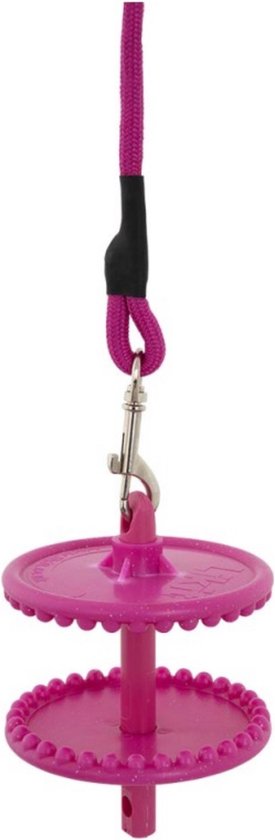 Likit Lickstone Holder Cheval avec corde - Glitter Pink