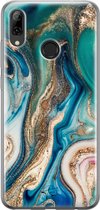 Mooie Telefoonhoesjes - Hoesje geschikt voor Huawei P Smart (2019) - Magic marble - TPU Siliconen Backcover - Marmer - Multi