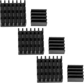 AZDelivery 3 x Set van 2 zwarte aluminium koellichamen passief voor Raspberry Pi 3 met warmtegeleidende speciale kleeffolie