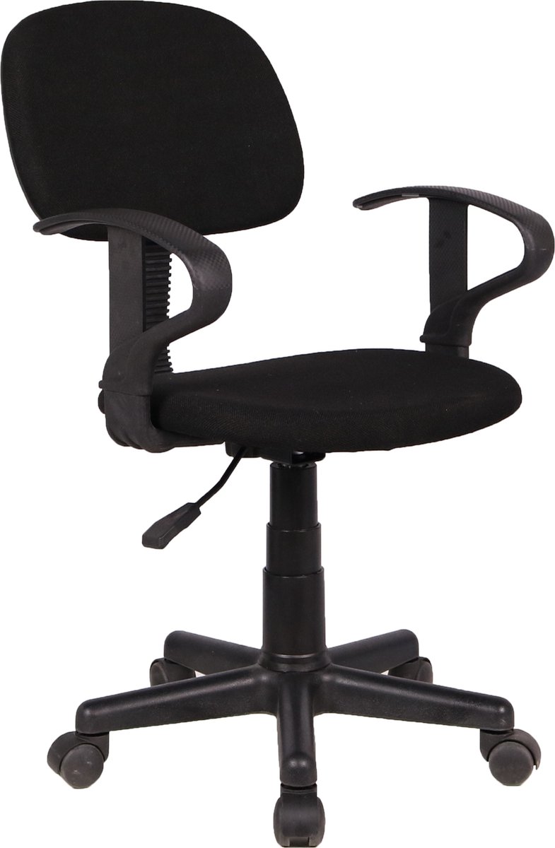 Rousseau-Kantoorstoel-Happy-polyester-zwart