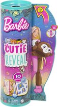 Barbie Cutie Reveal Jungle - Barbiepop - Aap met verrassingsaccessoires